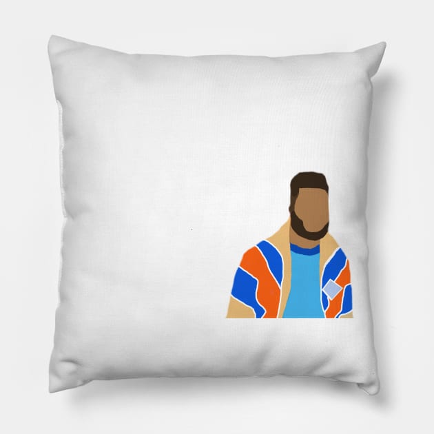 Khalid Silhouette Pillow by morgananjos