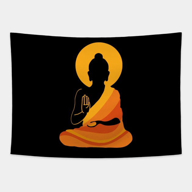 Buddha YingYang Zen Yoga Relax Tapestry by JaydeMargulies