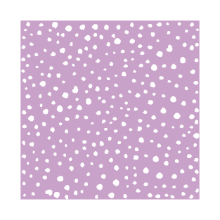 Lilac Dalmatian Spots, Dalmatian Dots, Dotted T-Shirt