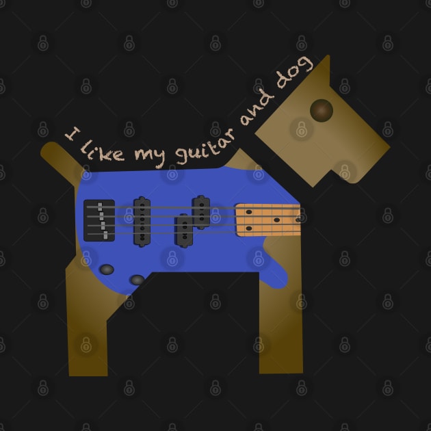 I like my guitar dogs by pixelatedidea