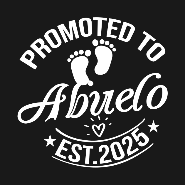 Promoted to Abuelo Est 2025 Gift by Sky at night