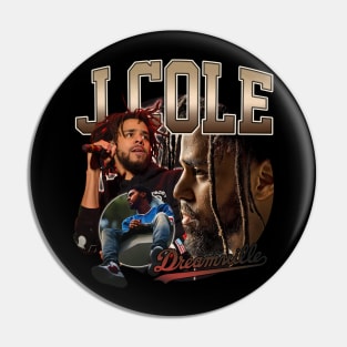 Hip Hop Retro J Cole Album Art Pin