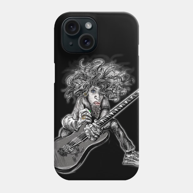 Grunge Guitarist Phone Case by Dual Rogue