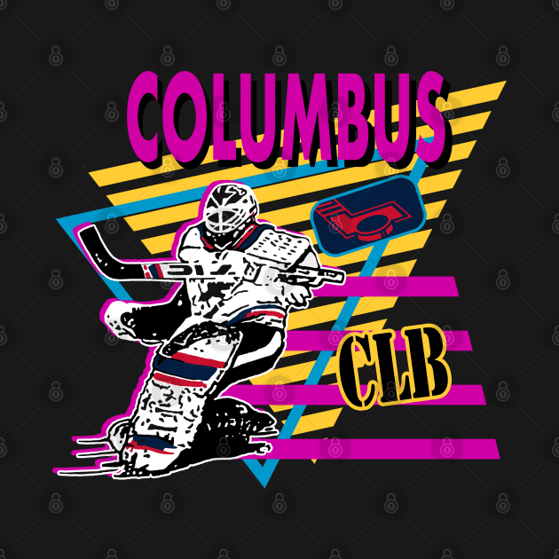 Columbus Neon Hockey by Locker Room Originals