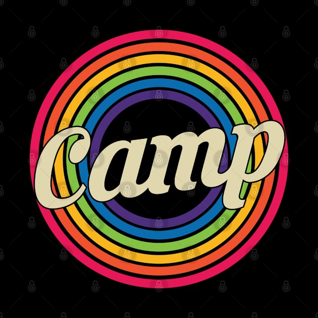 Camp - Retro Rainbow Style by MaydenArt