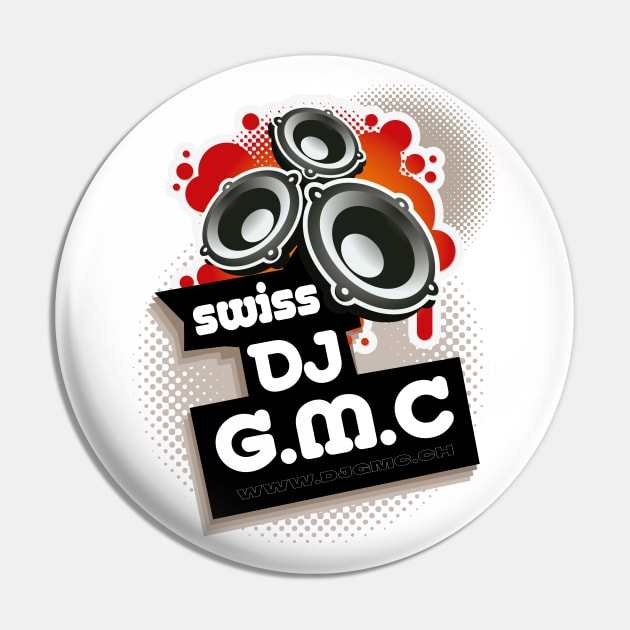 DJG.M.C-Swiss DJ Logo Pin by G-Art Swiss