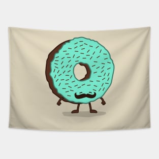 The Mustache Donut Tapestry