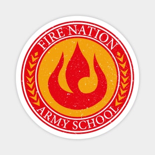 Worn Fire Nation Army School Logo Magnet