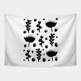 Black garden Tapestry