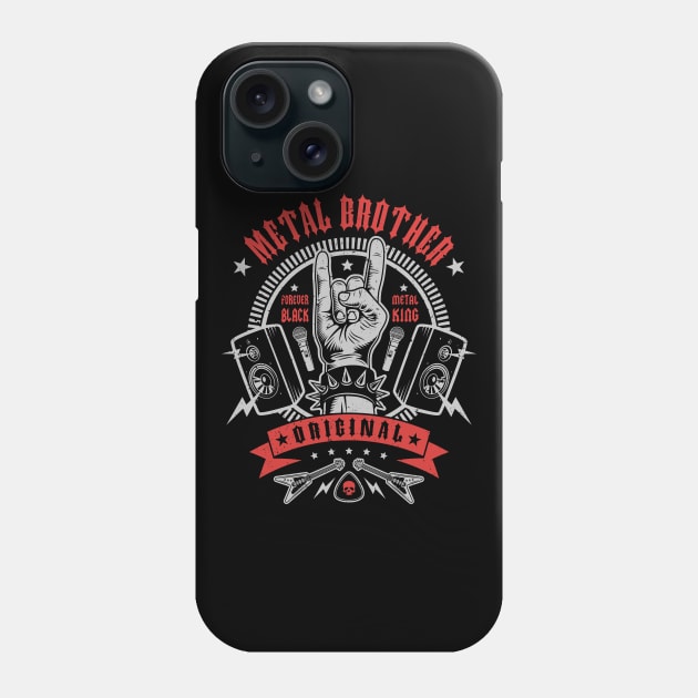 Metal Brother Phone Case by Olipop