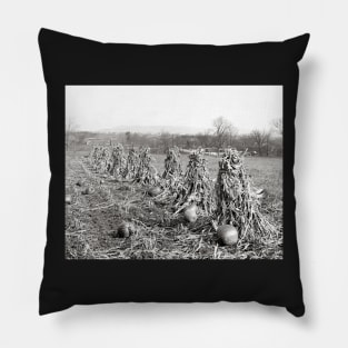 Harvest Season, 1906. Vintage Photo Pillow