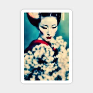 Japanese geisha retro art Magnet