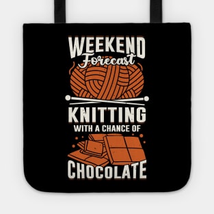 Knitting Knitter Chocolate Lover Gift Tote