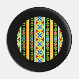 Elizabethan Folkloric Stripe Pin