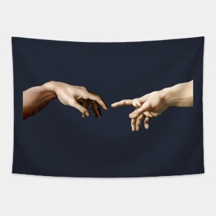 The Hands of God and Adam Tapestry