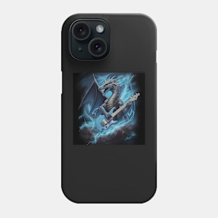 Lightning Dragon Rockin Out Phone Case