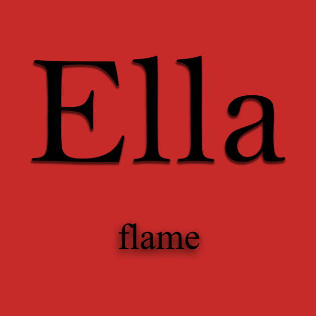 Ella Name meaning by Demonic cute cat