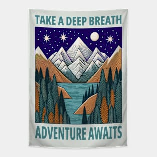 Take a Deep Breath, Adventure Awaits Tapestry