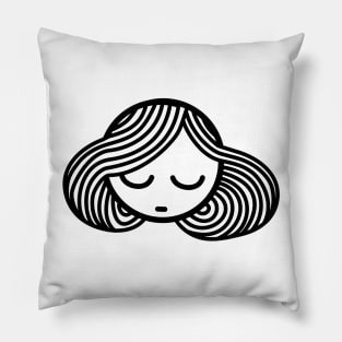 girl head Pillow