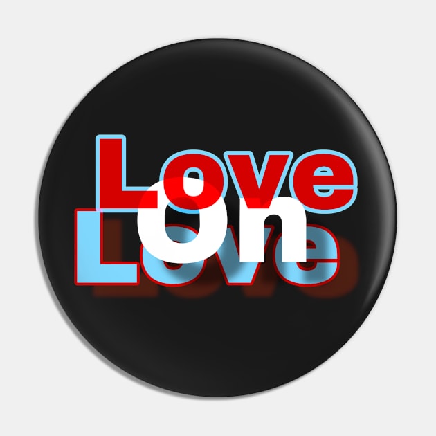 red white blue love on love text Pin by Khala