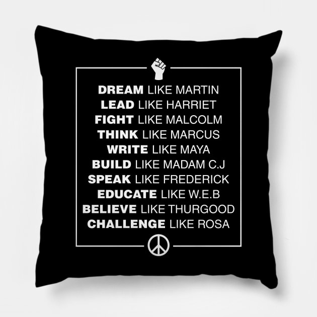 Black History Pillow by NotoriousMedia