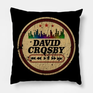 Graphic David Name Retro Distressed Cassette Tape Vintage Pillow