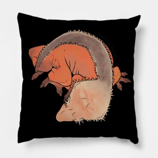 Grayson Line, Large Crested Gecko - Ember Pillow