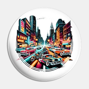 Neon Nostalgia Boulevard Pin