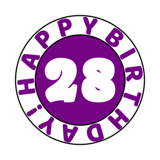 Happy 28th Birthday T-Shirt