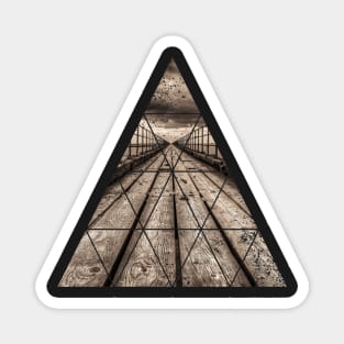 Geometric Triangle Design- Boardwalk Magnet