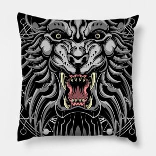 white lion Pillow