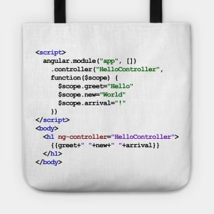 AngularJS New Baby Tote