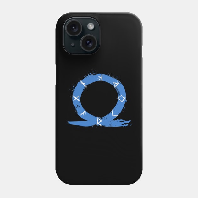 Blue Omega Symbol Phone Case by DrMonekers