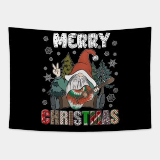 Merry Christmas Gnome Family Funny Xmas Tree Women Men Kids Tapestry