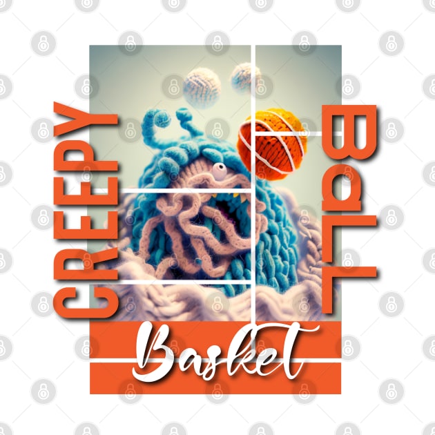 Creepy Basket Ball by Vivid Verse Shop