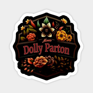 Dolly Parton Flower Vintage Magnet