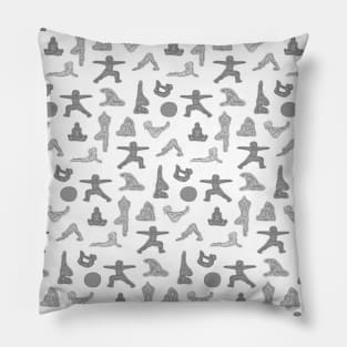 Yoga Grey Pattern Pillow