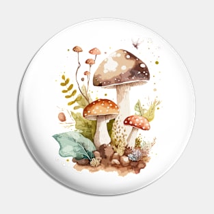 Little Fairy Mushrooms Pin