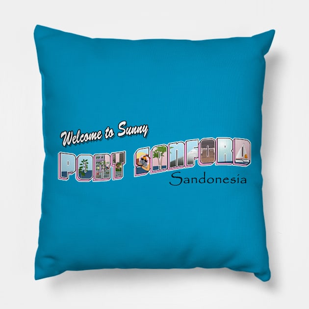 Port Sanford Tourist Shirt Pillow by tyrone_22