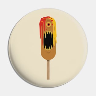 CORNDOG MONSTER WITH CONDIMENTS Pin