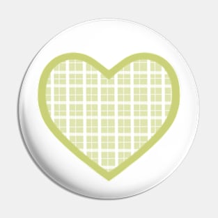 Green Cottage Heart Pin