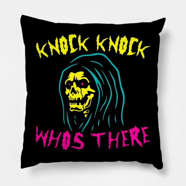 KNOCK KNOCK Pillow by Mey X Prints