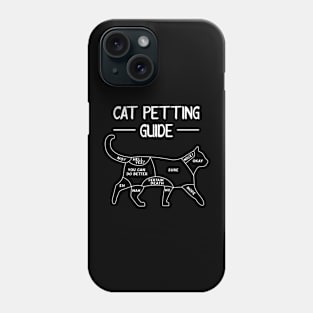 Cat Petting Cuddling Guide Funny Cat Lover Funny Phone Case