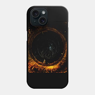 Digital collage, special processing. Spider in the hole. v2 Phone Case