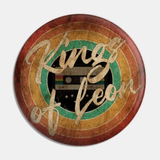 Kings of Leon Vintage Circle Art Pin