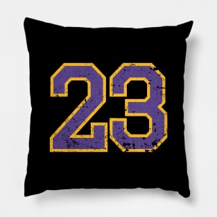 23 Cool Distressed Lebron James Jersey Number BASKETBALL-7 Pillow