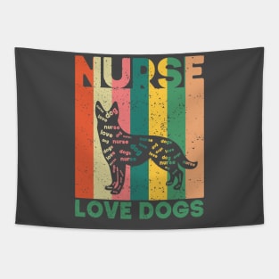 Nurse Who Loves Dogs Tapestry