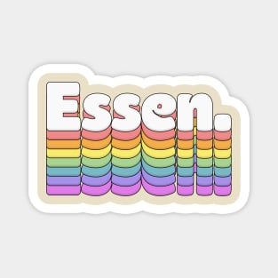 Essen \\\//// Retro Typography Design Magnet