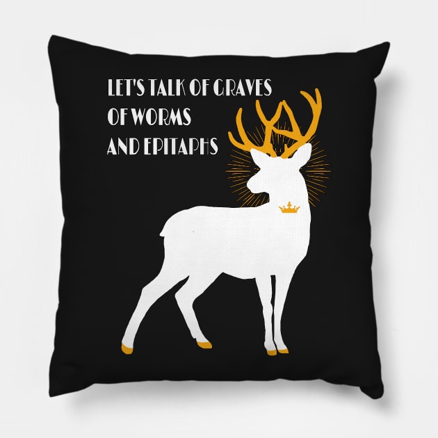 Of Epitaphs - Richard II Pillow by domanidream