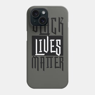 Black Lives Matter print design Phone Case
